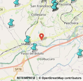 Mappa Via Mohandas Karam Gandhi, 62100 Sforzacosta MC, Italia (3.6835)