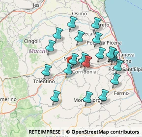 Mappa Via Mohandas Karam Gandhi, 62100 Sforzacosta MC, Italia (14.046)