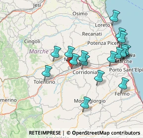 Mappa Via Mohandas Karam Gandhi, 62100 Sforzacosta MC, Italia (16.05412)