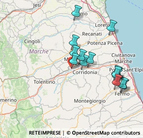 Mappa Via Mohandas Karam Gandhi, 62100 Sforzacosta MC, Italia (14.926)