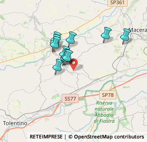 Mappa 62010 Pollenza MC, Italia (2.73818)