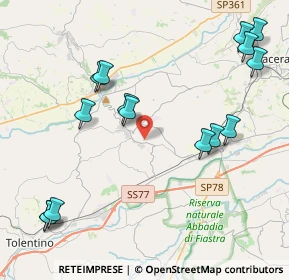 Mappa 62010 Pollenza MC, Italia (5.09733)