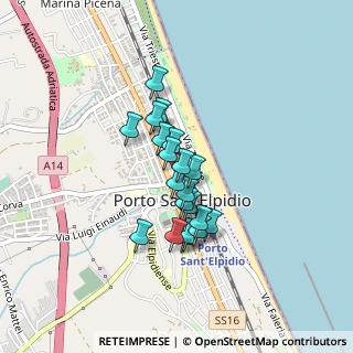 Mappa Via Annibal Caro, 63821 Porto Sant'Elpidio FM, Italia (0.3155)