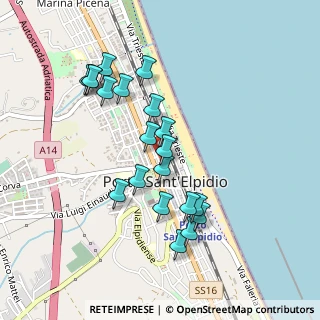 Mappa Via Annibal Caro, 63821 Porto Sant'Elpidio FM, Italia (0.4515)