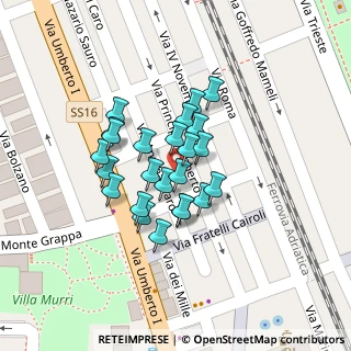 Mappa Via Annibal Caro, 63821 Porto Sant'Elpidio FM, Italia (0.04125)
