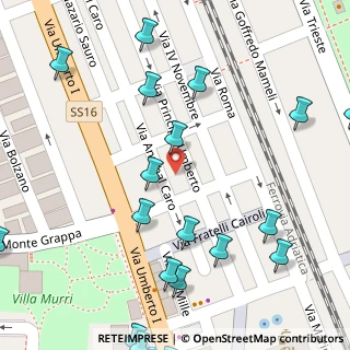 Mappa Via IV Novembre, 63821 Porto Sant'Elpidio FM, Italia (0.1005)
