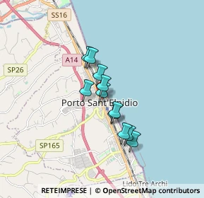 Mappa Via Dalmazia, 63821 Porto Sant'Elpidio FM, Italia (1.16727)