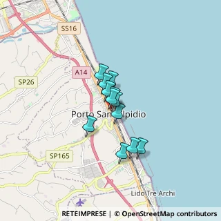 Mappa Via Annibal Caro, 63821 Porto Sant'Elpidio FM, Italia (0.98167)