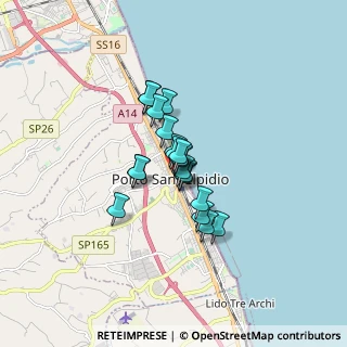 Mappa Via Annibal Caro, 63821 Porto Sant'Elpidio FM, Italia (0.9895)