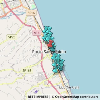 Mappa Via IV Novembre, 63821 Porto Sant'Elpidio FM, Italia (1.065)