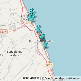 Mappa Via Dalmazia, 63821 Porto Sant'Elpidio FM, Italia (2.89455)