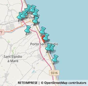 Mappa Via Dalmazia, 63821 Porto Sant'Elpidio FM, Italia (3.88643)
