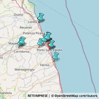 Mappa Via IV Novembre, 63821 Porto Sant'Elpidio FM, Italia (10.875)