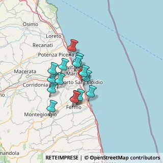 Mappa Via Annibal Caro, 63821 Porto Sant'Elpidio FM, Italia (10.27667)