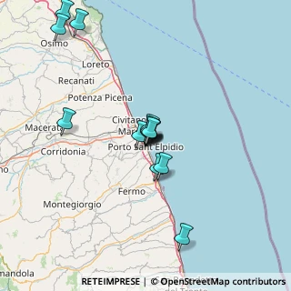 Mappa Via Annibal Caro, 63821 Porto Sant'Elpidio FM, Italia (12.21)