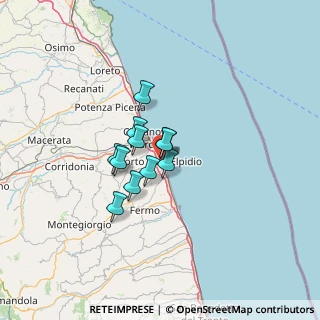 Mappa Via IV Novembre, 63821 Porto Sant'Elpidio FM, Italia (7.95636)