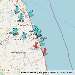Mappa Via Annibal Caro, 63821 Porto Sant'Elpidio FM, Italia (15.72)