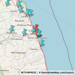 Mappa Via Annibal Caro, 63821 Porto Sant'Elpidio FM, Italia (17.34667)
