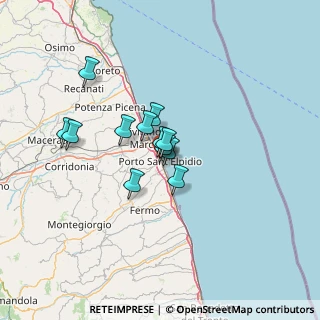 Mappa Via Annibal Caro, 63821 Porto Sant'Elpidio FM, Italia (9.24667)