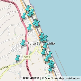 Mappa Via Annibal Caro, 63821 Porto Sant'Elpidio FM, Italia (1.0725)