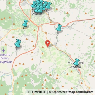Mappa Km 1, 53014 Monteroni D'arbia SI, Italia (6.9635)