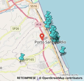 Mappa Via Enrico de Nicola, 63821 Porto Sant'Elpidio FM, Italia (1.3965)