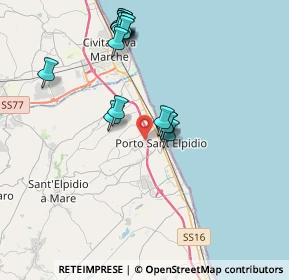 Mappa Via Enrico de Nicola, 63821 Porto Sant'Elpidio FM, Italia (3.98438)