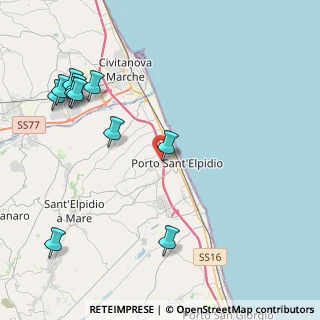 Mappa Via Enrico de Nicola, 63821 Porto Sant'Elpidio FM, Italia (5.29727)