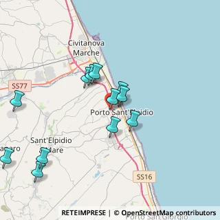 Mappa Via Enrico de Nicola, 63821 Porto Sant'Elpidio FM, Italia (3.97083)
