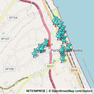 Mappa Via Enrico de Nicola, 63821 Porto Sant'Elpidio FM, Italia (0.757)