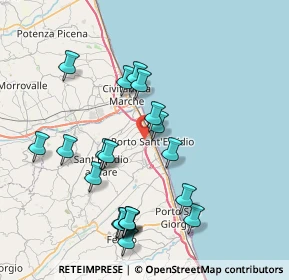 Mappa Via Enrico de Nicola, 63821 Porto Sant'Elpidio FM, Italia (8.3045)