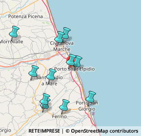 Mappa Via Enrico de Nicola, 63821 Porto Sant'Elpidio FM, Italia (8.00182)