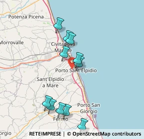 Mappa Via Enrico de Nicola, 63821 Porto Sant'Elpidio FM, Italia (7.60727)