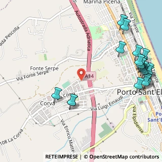 Mappa Via Enrico de Nicola, 63821 Porto Sant'Elpidio FM, Italia (0.7685)