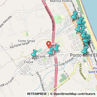 Mappa Via Enrico de Nicola, 63821 Porto Sant'Elpidio FM, Italia (0.7445)