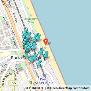 Mappa Viale della Vittoria, 63821 Porto Sant'Elpidio FM, Italia (0.2345)