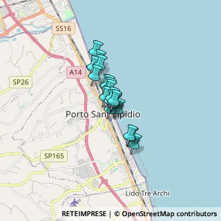 Mappa Viale della Vittoria, 63821 Porto Sant'Elpidio FM, Italia (0.855)
