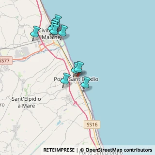 Mappa Viale della Vittoria, 63821 Porto Sant'Elpidio FM, Italia (4.04545)