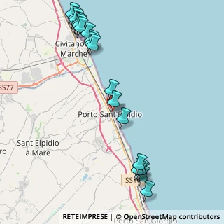 Mappa Viale della Vittoria, 63821 Porto Sant'Elpidio FM, Italia (5.4595)