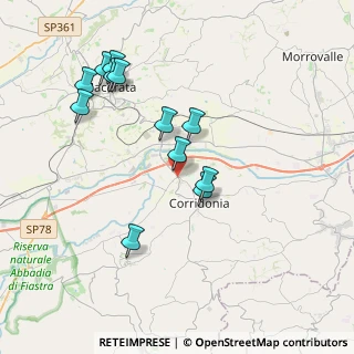 Mappa Contrada Fontelepre, 62014 Zona Industriale MC, Italia (3.9075)