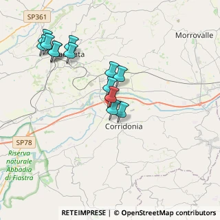 Mappa Contrada Fontelepre, 62014 Zona Industriale MC, Italia (3.95462)