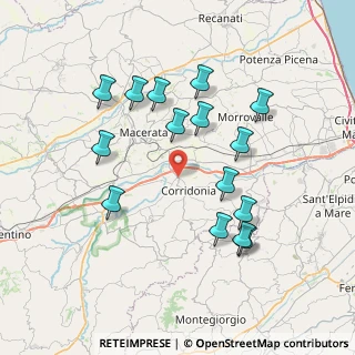 Mappa Contrada Fontelepre, 62014 Zona Industriale MC, Italia (7.65267)