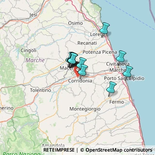 Mappa Contrada Fontelepre, 62014 Zona Industriale MC, Italia (9.53077)