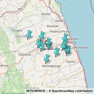 Mappa Contrada Fontelepre, 62014 Zona Industriale MC, Italia (10.01)