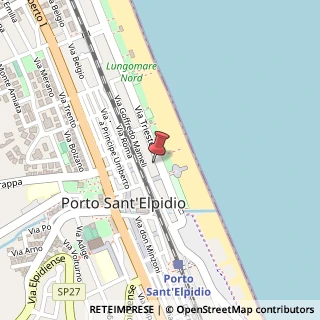 Mappa Via Trieste, 25/A, 63821 Porto Sant'Elpidio, Fermo (Marche)