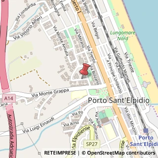 Mappa Via monte vettore 5, 63018 Porto Sant'Elpidio, Fermo (Marche)