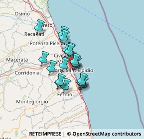 Mappa Via Montegrappa, 63821 Porto Sant'Elpidio FM, Italia (8.88263)