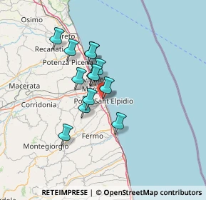 Mappa Via Montegrappa, 63821 Porto Sant'Elpidio FM, Italia (10.44)