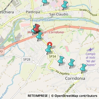 Mappa SP Passo del Bidollo-Corridonia, 62014 Zona Industriale MC (1.14)