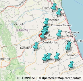 Mappa Via Yury Gagarin, 62100 Sforzacosta MC, Italia (13.98688)